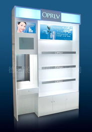 化妝品專柜 西安展柜 烤漆展柜 西安專業展柜制作 貨架 展臺 專賣店展柜 接待臺制作 西安化妝品專柜 西安各類展柜 西安展柜制作廠